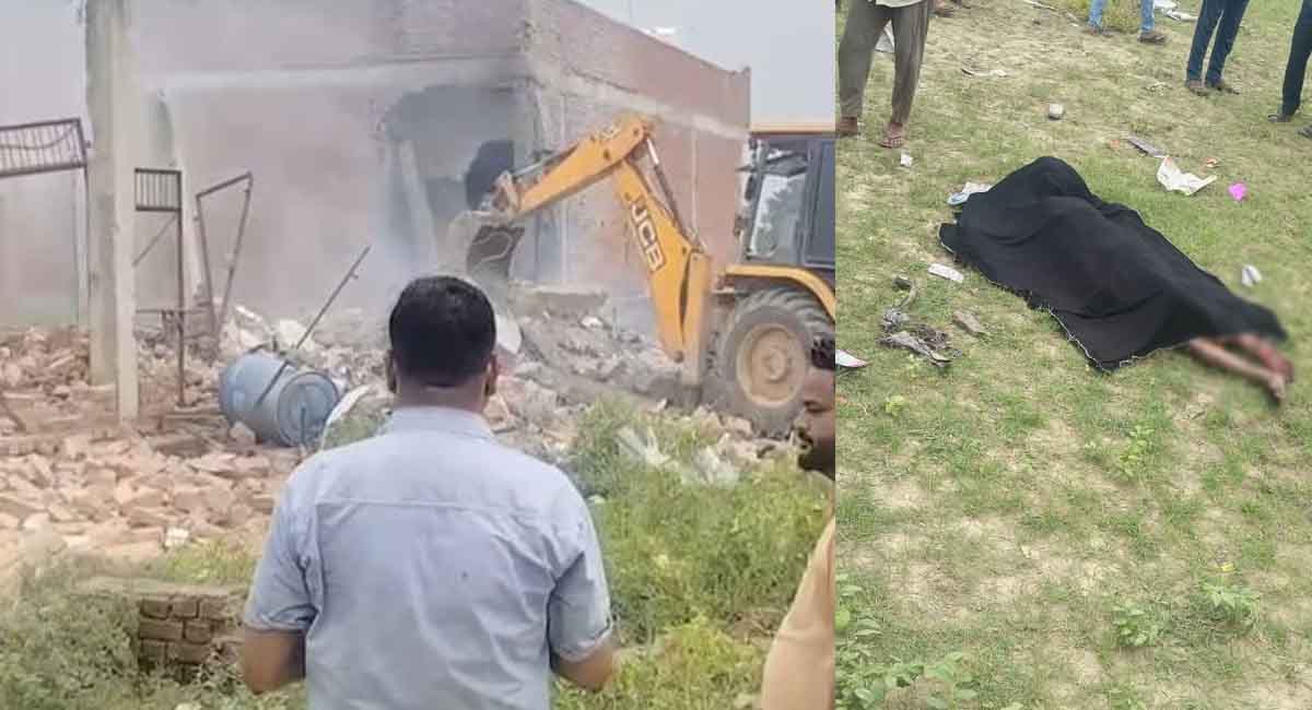 लखनऊ में पटाखा फैक्ट्री में भीषण विस्फोट, 2 लोगों की मौत, कई दबे होने की आशंका