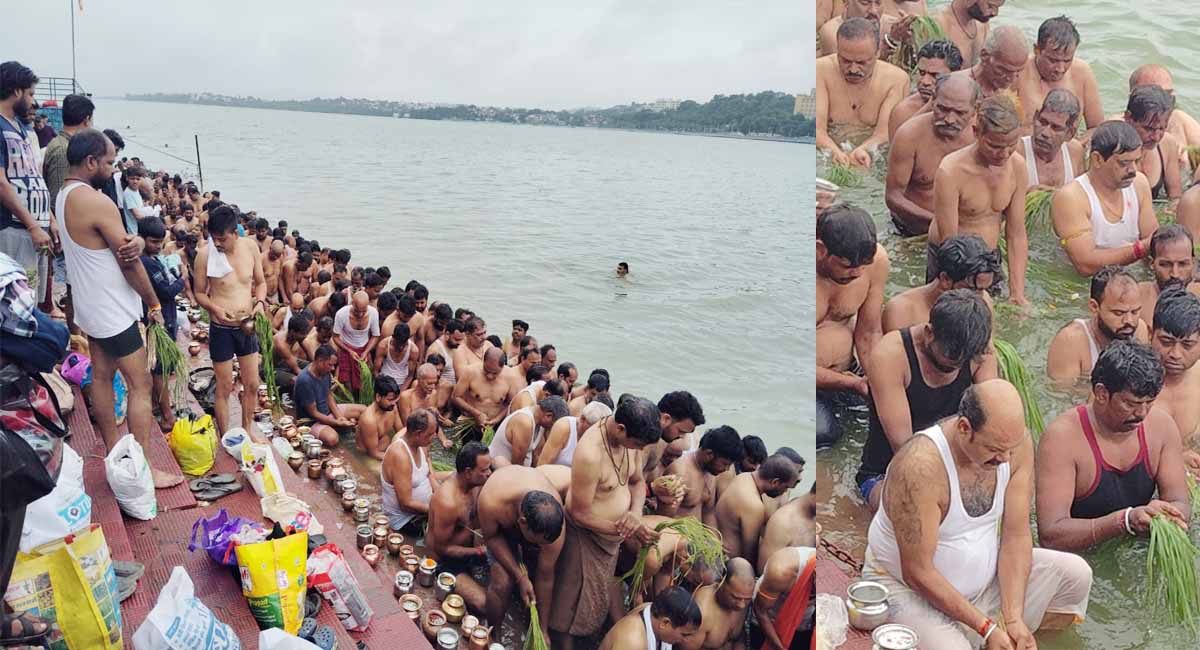 आज से पितृपक्ष का प्रारंभ, शीतलदास की बगिया पहुंचकर लोगों ने पितरों को जल अर्पित कर किया पुण्य स्मरण
