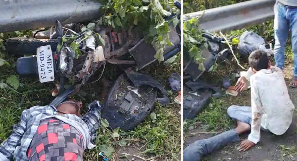 जबलपुर के पाटन-शहपुरा रोड पर हादसा, कार ने बाइक को मारी टक्कर, मां-बेटे समेत 3 की मौत, 4 गंभीर घायल