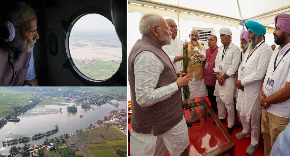 पंजाब को 1600 करोड़ और हिमाचल को 1500 करोड़ की सहायता का ऐलान, पीएम मोदी ने बाढ़ प्रभावित क्षेत्रों का किया हवाई सर्वेक्षण