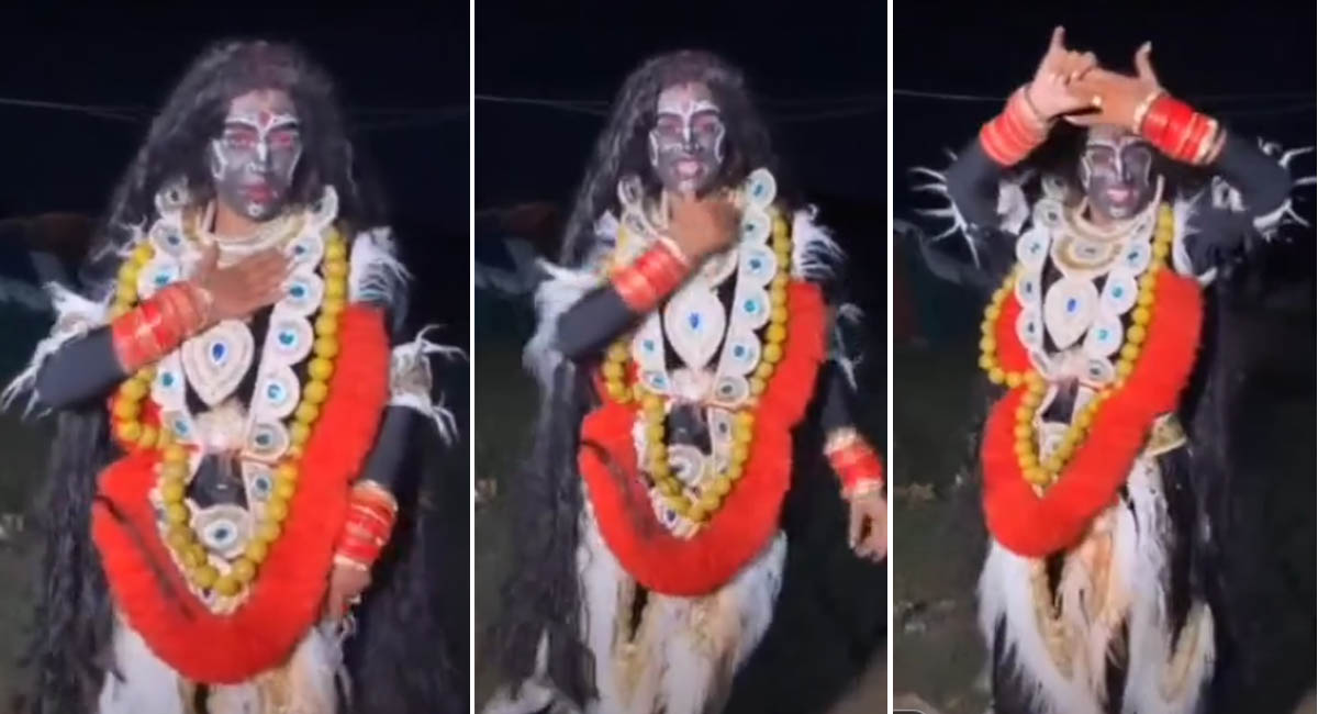 ग्वालियर में युवती ने मां काली के गेटअप में बनाई रील, डांस का वीडियो वायरल, हिंदू संगठनों ने जताई आपत्ति, FIR की मांग
