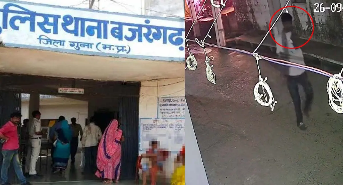 नवरात्रि मेले में श्रद्धालु असुरक्षित, झांकी में हाथ जोड़कर घुसा चोर और ले गया मोबाइल, CCTV कैमरे में कैद हुई वारदात