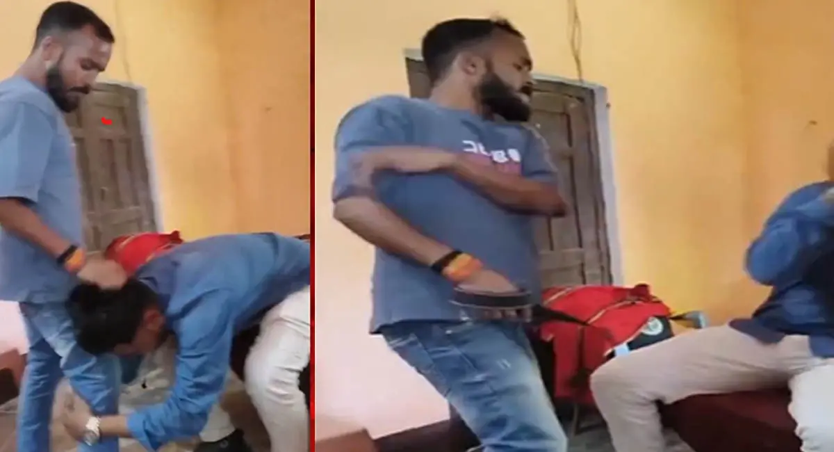 अमेठी में दबंगई का वायरल वीडियो, युवक को बेल्ट से पीटा, नाक रगड़ने को किया मजबूर