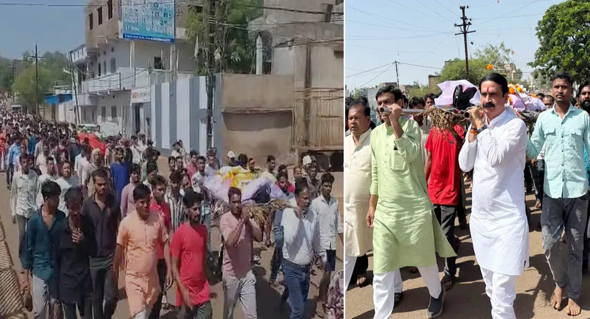 एक साथ अंतिम यात्रा पर पति-पत्नी, अर्थी देख आंसुओं में डूबा बूढ़े बालाजी, करवा चौथ पर उजड़ा घर, सड़क हादसे ने छीनी खुशियां