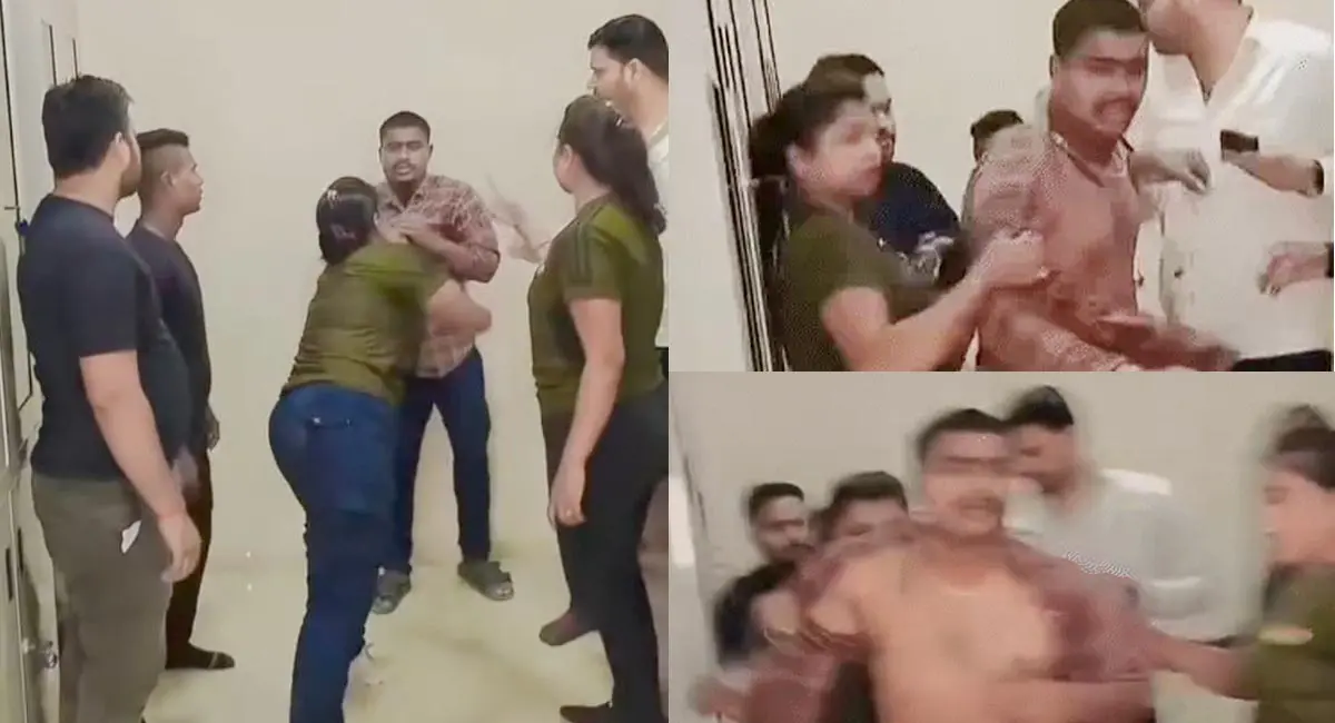 कोरबा में गुंडागर्दी... महिला बाउंसरों ने युवक को शर्ट-उतारकर पीटा, प्रमोशन मांगने पर बरसीं लाठियां, वीडियो वायरल