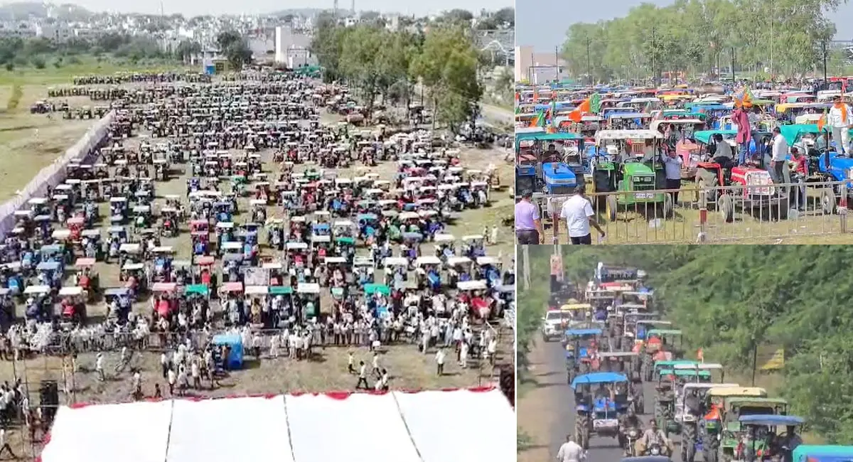 इंदौर में किसानों की भावांतर धन्यवाद रैली, ट्रैक्टरों की गूंज से गूंजा सुपर कॉरिडोर, सीएम बोले- किसानों की आय में कमी नहीं आने देंगे