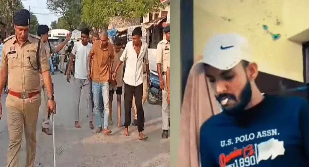 बिलासपुर : पिस्टल लहराते दहशत फैलाने वाला हिस्ट्रीशीटर अपने 4 साथियों के साथ गिरफ्तार, पुलिस ने निकाला जुलूस, बोले- पुलिस हमारी बाप है...