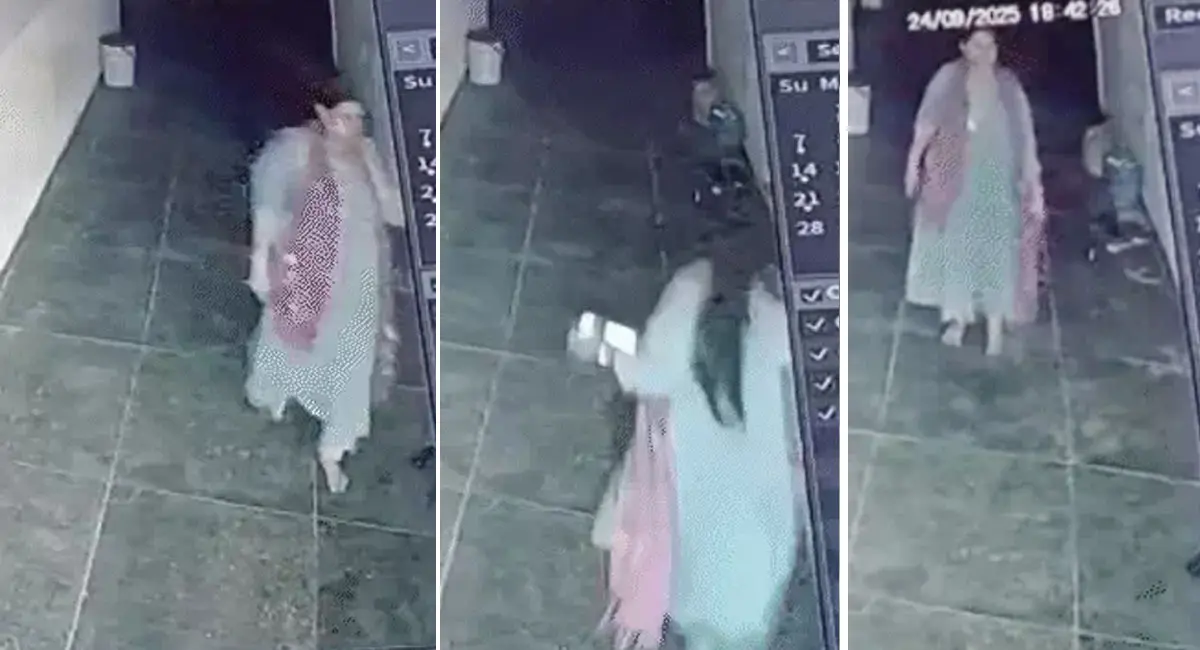 फ्रेंड के घर से दो लाख कैश और मोबाइल चोरी करने का आरोप, CCTV में कैद हुईं अधिकारी