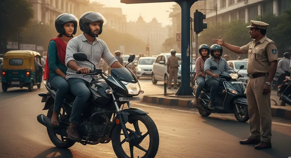 MP में आज से हेलमेट नियम पर सख्ती, अब पीछे बैठने वाले को भी पहनना होगा हेलमेट, नहीं तो कटेगा चालान
