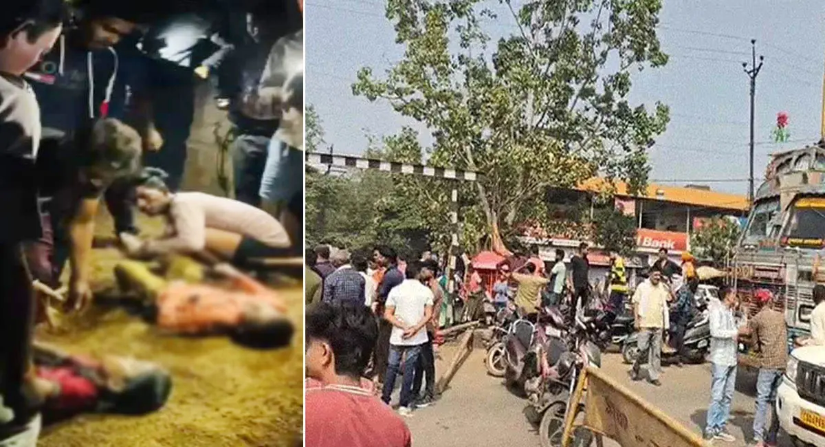 खेलते-खेलते पानी से भरे गड्ढे में गिरे 2 बच्चे, डूबने से मौत, परिजन-ग्रामीणों ने किया चक्काजाम