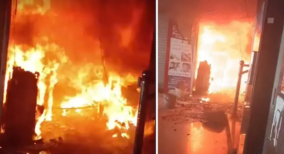 ब्यूटी पार्लर में शॉर्ट सर्किट से भड़की आग, दमकल की टीम ने पाया काबू