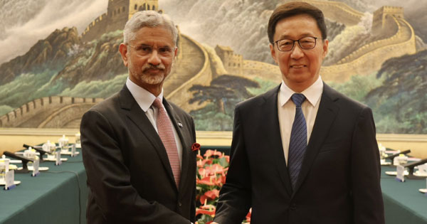 विदेश मंत्री जयशंकर की चीन यात्रा : चीनी उपराष्ट्रपति हान झेंग से की मुलाकात, कल SCO के विदेश मंत्रियों की बैठक में होंगे शामिल