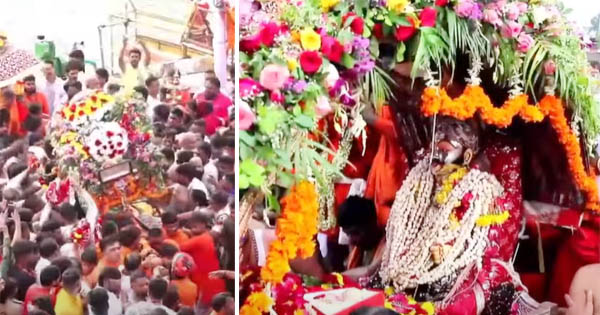 सावन के पहले सोमवार पर निकली भगवान महाकाल की पहली सवारी, नई पालकी में प्रजा का हाल जानने निकले राजा