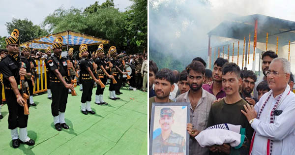 लेह में शहीद हुए अग्निवीर हरिओम नागर पंचतत्व में विलीन, MP के लाल को राजकीय सम्मान के साथ दी अंतिम विदाई, अंतिम यात्रा में उमड़ा जनसैलाब