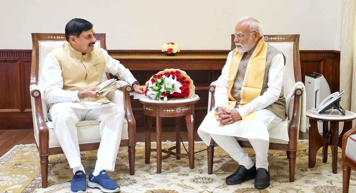 PM मोदी से मिले सीएम डॉ. मोहन यादव, दुबई-स्पेन निवेश यात्रा की दी जानकारी, 'विरासत से विकास की राह' पुस्तिका की भेंट 