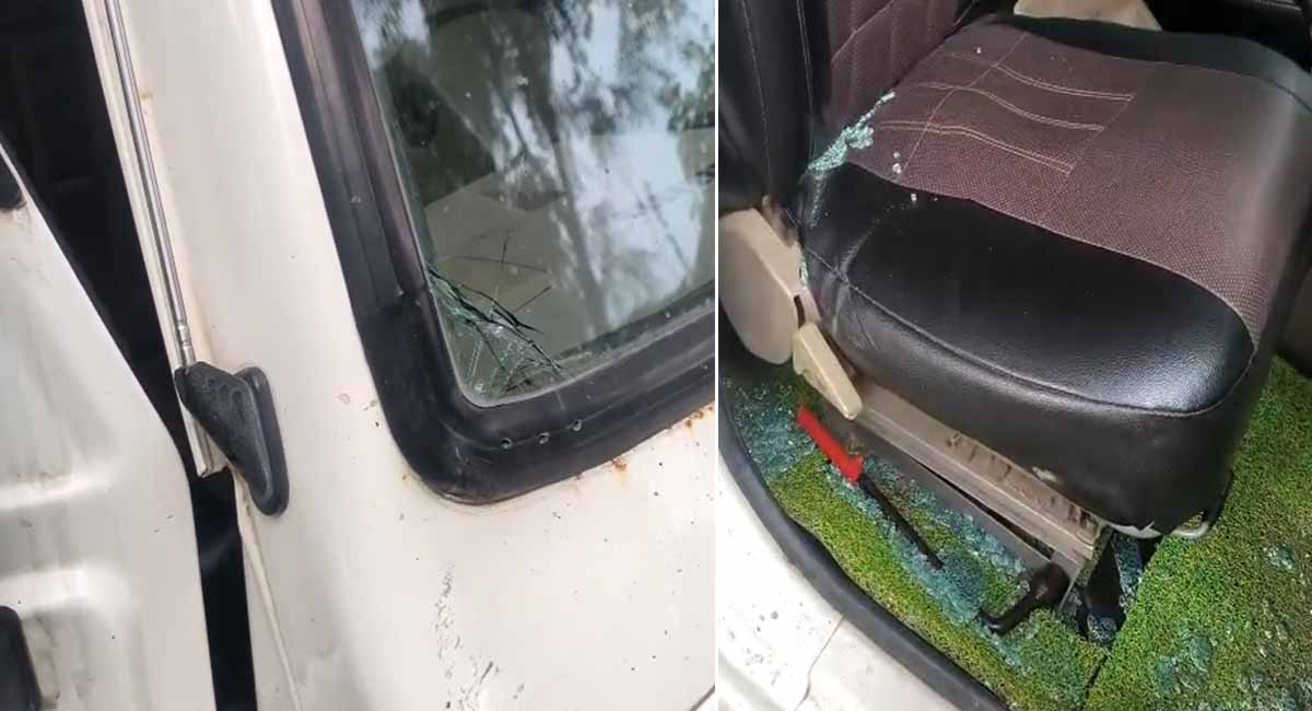 गुना में तस्करों का आतंक : कार्रवाई करने पहुंची वन विभाग की टीम पर जानलेवा हमला, सरकारी वाहन क्षतिग्रस्त