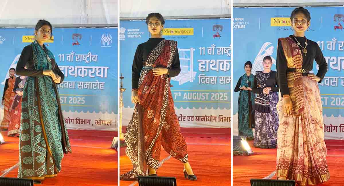 गौहर महल में रैंप पर उतरी परंपरा... बुनकरों को मिला सम्मान, युवाओं ने रैंप पर दी पारंपरिक कला को नई पहचान