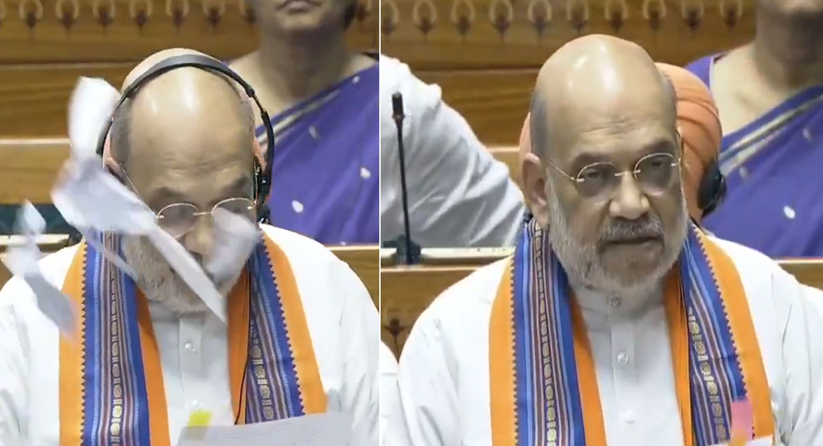 संविधान संशोधन बिल पर भिड़े सत्ता-विपक्ष, शाह ने याद दिलाया अपना इस्तीफा: कांग्रेस-ओवैसी ने जताई आपत्ति