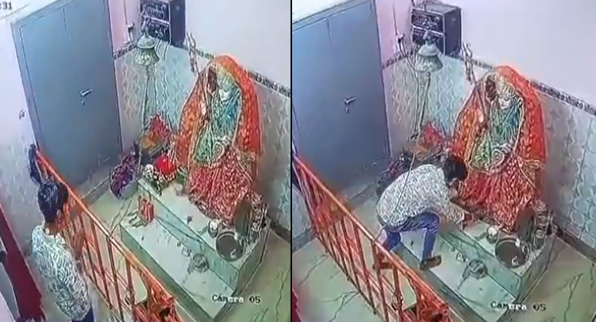 मेरठ के विश्वनाथ मंदिर में अनोखी चोरी, भक्त बनकर चुराए सिक्के और किताबें