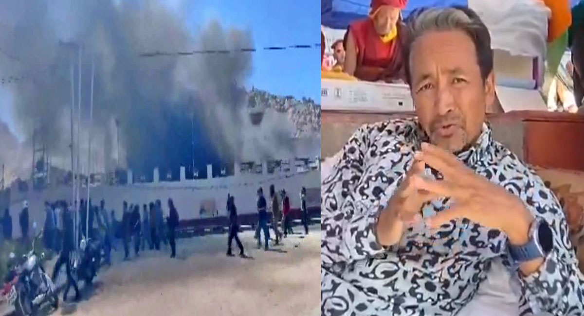 हिंसा के बाद सोनम वांगचुक ने अनशन तोड़ा, युवाओं से की शांति की अपील