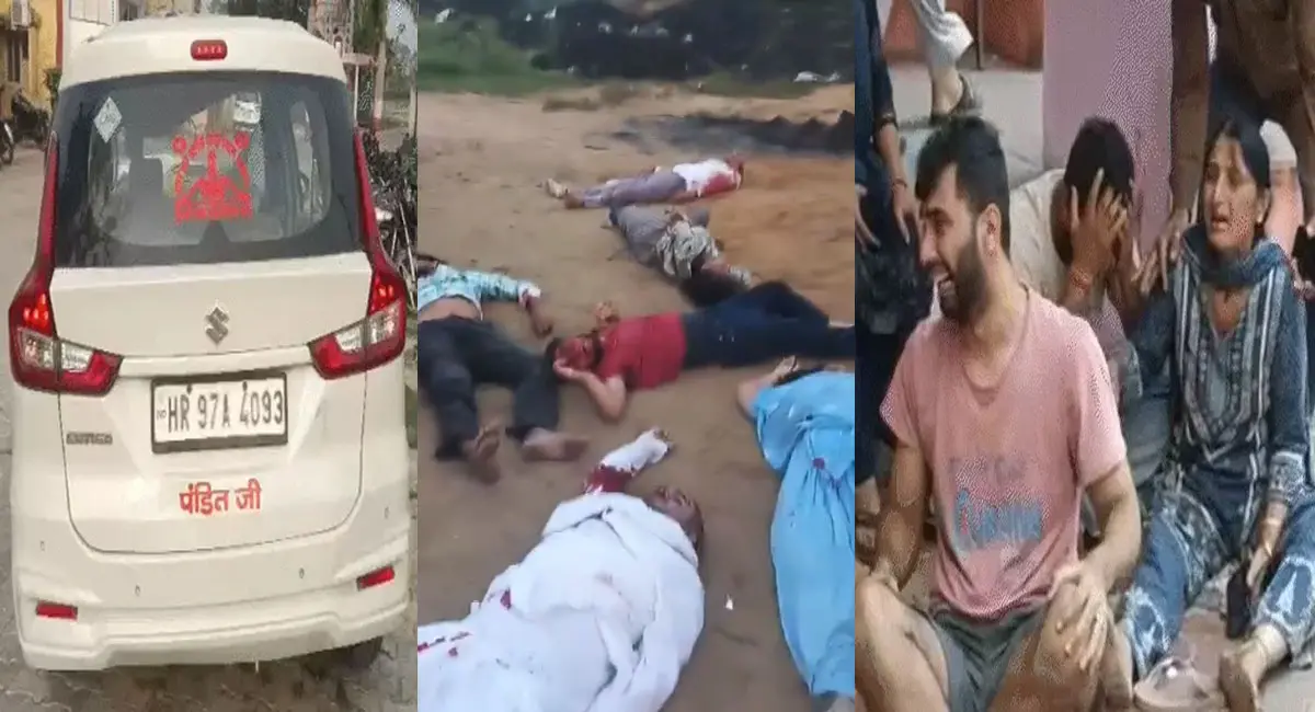 मुजफ्फरनगर में एक ही परिवार के 6 लोगों की मौत, अस्थि विसर्जन के लिए जा रहे थे; हाईवे पर खड़े ट्रक से टकराई कार
