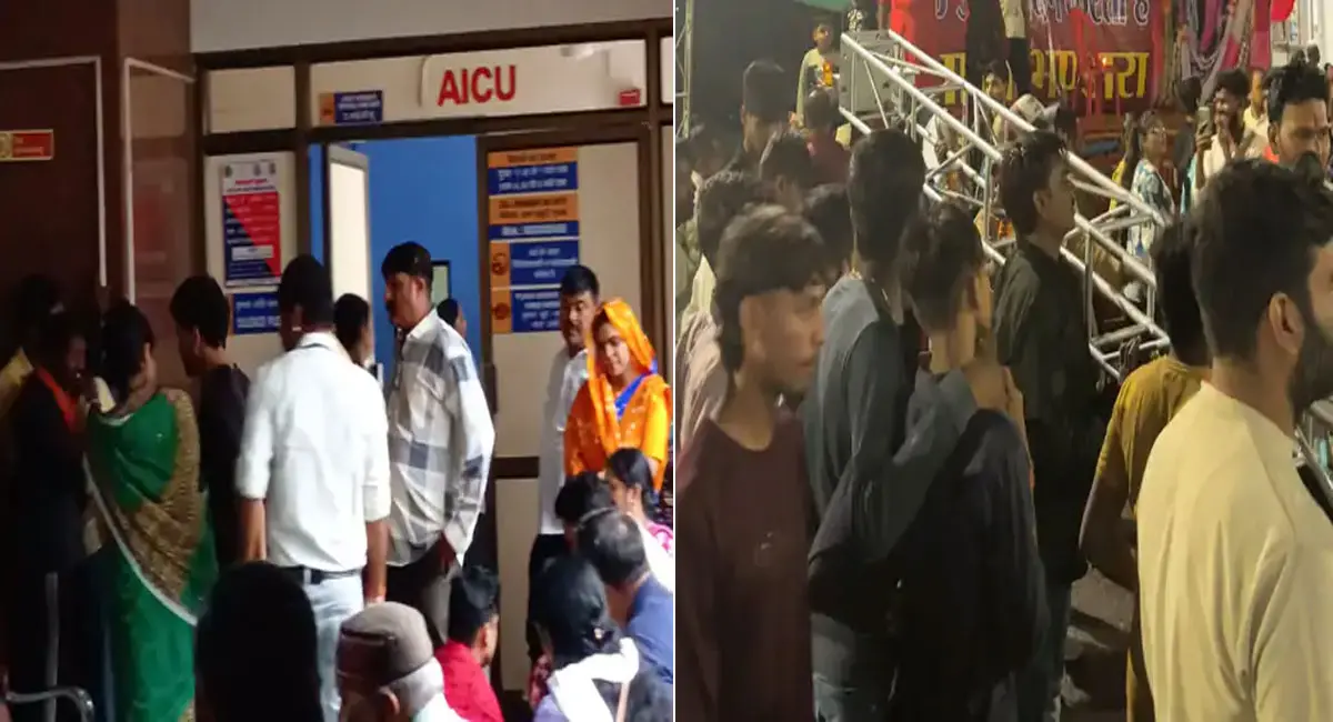 जबलपुर : दुर्गोत्सव चल समारोह में अचानक गिरा मंच, एक महिला की मौत; 15 से ज्यादा घायल