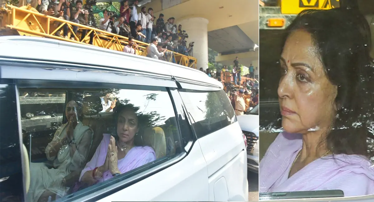 धर्मेंद्र के अंतिम संस्कार के बाद फूट-फूटकर रोईं हेमा मालिनी, श्मशान घाट के बाहर से सामने आया VIDEO