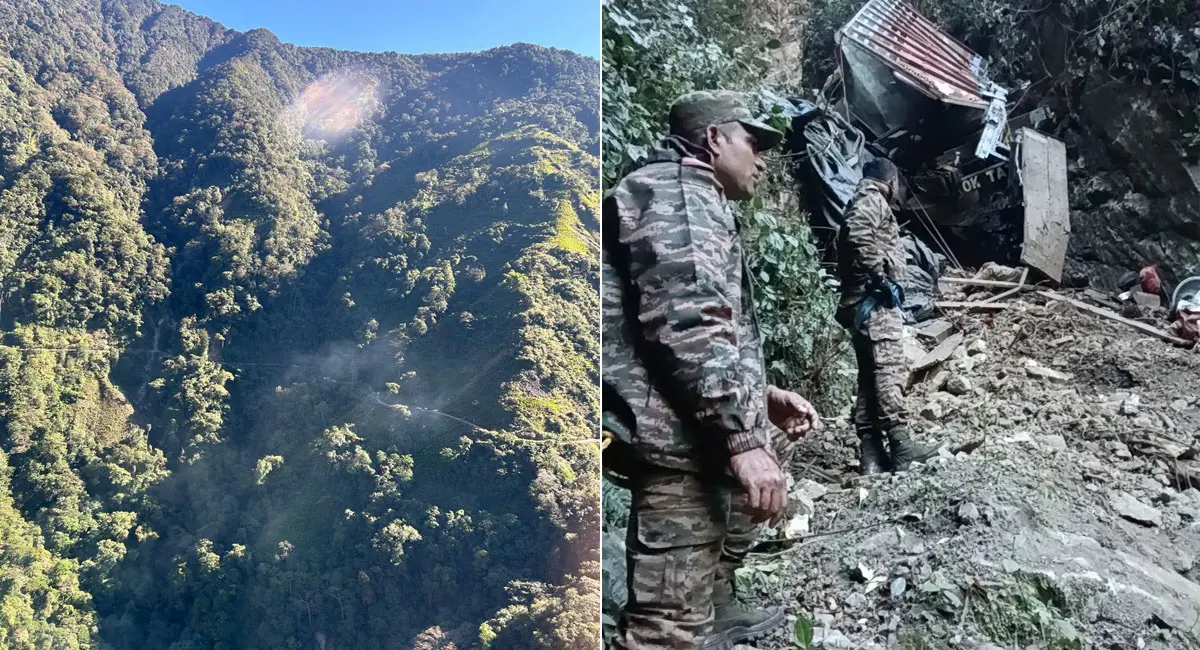 खाई में ट्रक गिरने से 22 मजदूरों की मौत, राहत-बचाव कार्य जारी