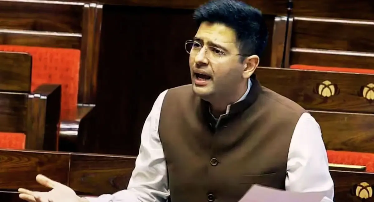 उपनेता पद से हटने के बाद राघव चड्ढा का पहला पोस्ट, ‘इविल आई’ इमोजी के साथ शेयर किया वीडियो - Image 2