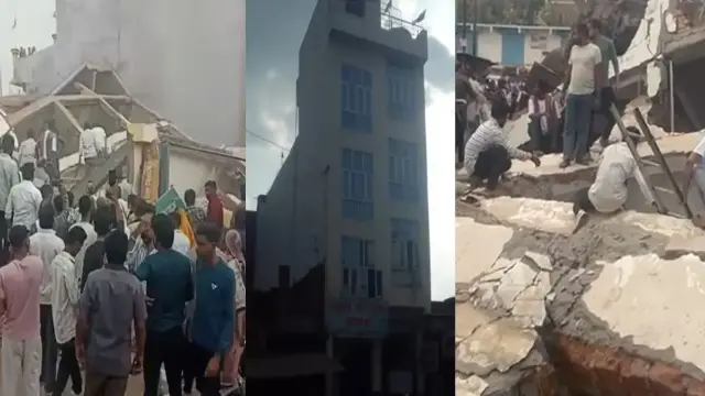 4 मंजिला होटल की इमारत गिरी, मलबे में दबकर 1 की मौत