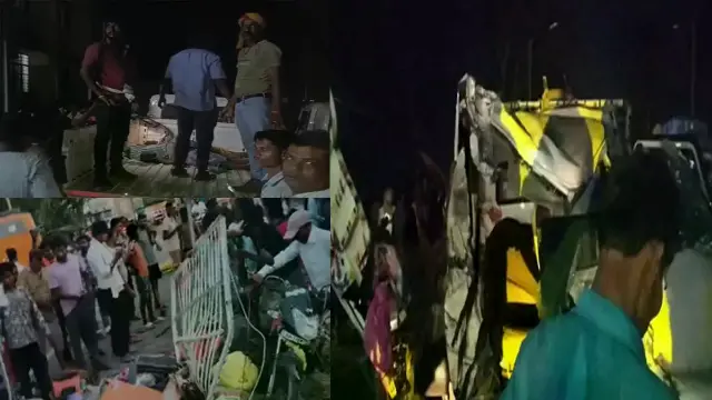 बस और पिकअप वाहन की टक्कर, 10 की मौत, कई घायल