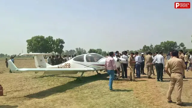 अलीगढ़ में ट्रेनिंग एयरक्राफ्ट की इमरजेंसी लैंडिंग, पायलट की सूझबूझ से टला बड़ा हादसा
