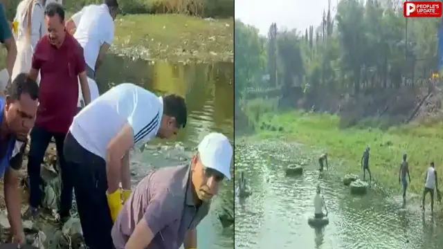 सिवनी में तालाब की सफाई पर सियासत, कांग्रेस और भाजपा आमने-सामने