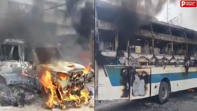 पटना में युवक की मौत के बाद भड़की हिंसा, गुस्साई भीड़ ने बस समेत कई गाड़ियां फूंकी; नेशनल हाईवे पर लगाया जाम