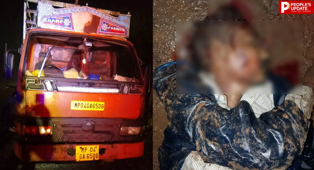 सोहागपुर में बाइक और आयशर ट्रक की जोरदार भिड़ंत, युवक की मौके पर मौत; चालक फरार