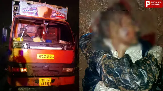 सोहागपुर में बाइक और आयशर ट्रक की जोरदार भिड़ंत, युवक की मौके पर मौत; चालक फरार