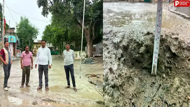 सोहागपुर में CC रोड निर्माण की गुणवत्ता पर सवाल, पार्षद ने जांच तक काम रोकने की मांग