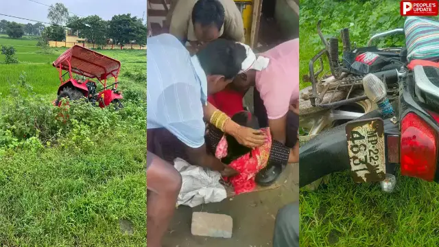 घंसौर में बाइक और ट्रैक्टर की जोरदार भिड़ंत, 3 गंभीर घायल; जबलपुर रेफर