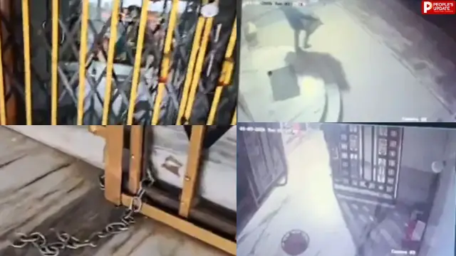 फिर हुआ मंदिर का चढ़ावा चोरी, चोरों ने चरण पादुका तक नहीं छोड़ी