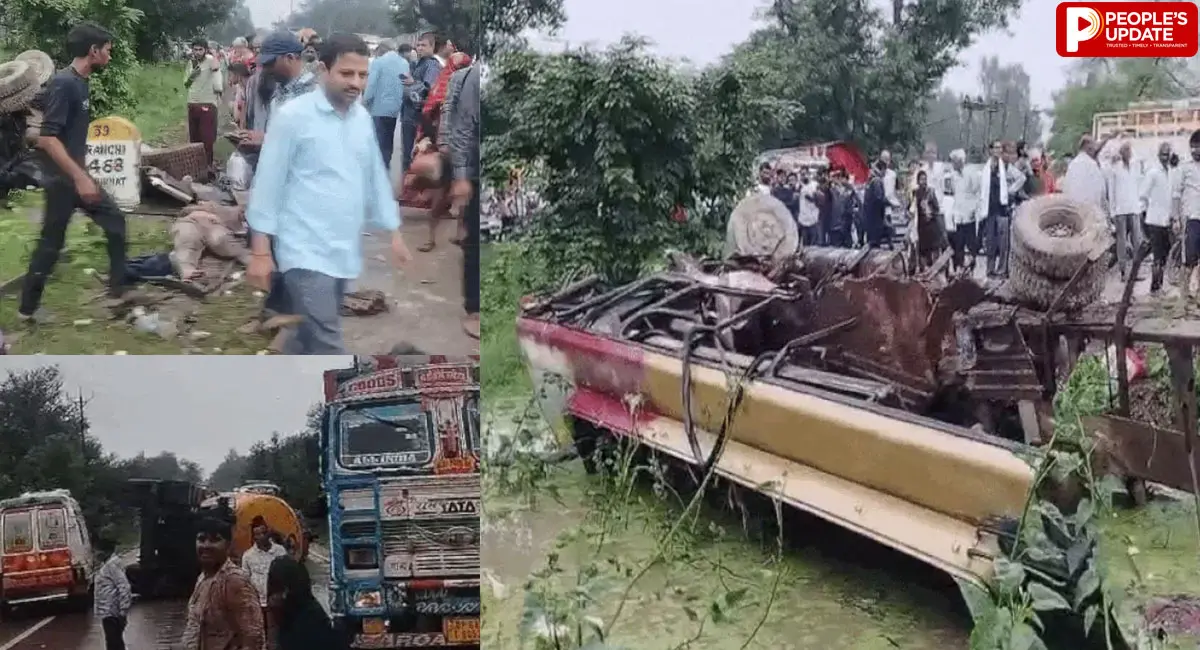 रीवा में भीषण सड़क हादसा: बस-ट्रक की टक्कर में 3 की मौत, 8 यात्री गंभीर