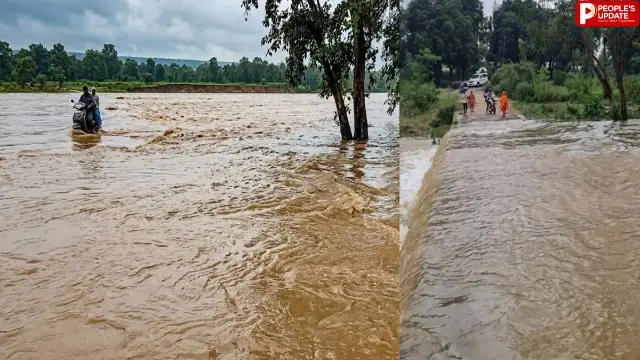 शहडोल में उफान पर बरने नदी, पुल के ऊपर बहा पानी; MP-छत्तीसगढ़ का संपर्क टूटा