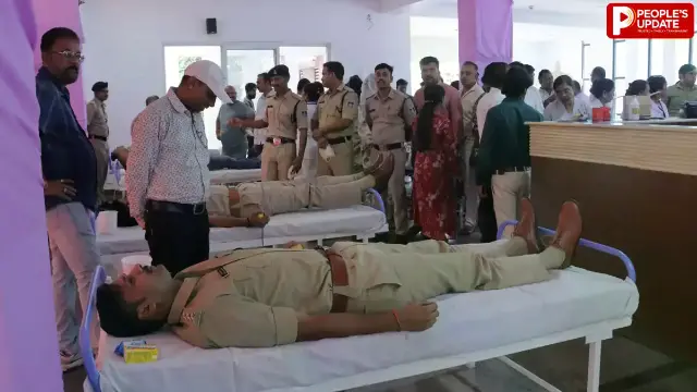 छिंदवाड़ा में सेवा संकल्प अभियान की शुरुआत, पुलिसकर्मियों ने किया रक्तदान