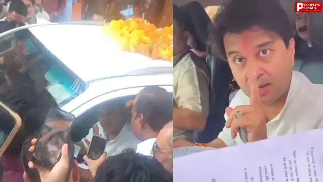 गुलाबगंज में सड़क की बदहाली पर फूटा लोगों का गुस्सा, सिंधिया के सामने रखी मांग; बोले- चुनाव में वोट नहीं देंगे