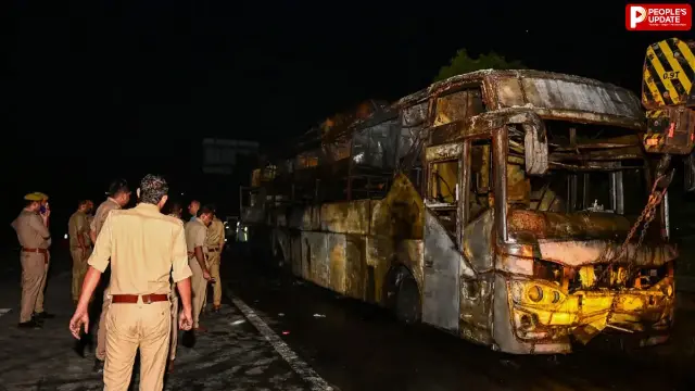 ग्रेटर नोएडा बस अग्निकांड: 9 मौतों के बाद सामने आया काला चिट्ठा, 61 चालान ने खोली सिस्टम की पोल