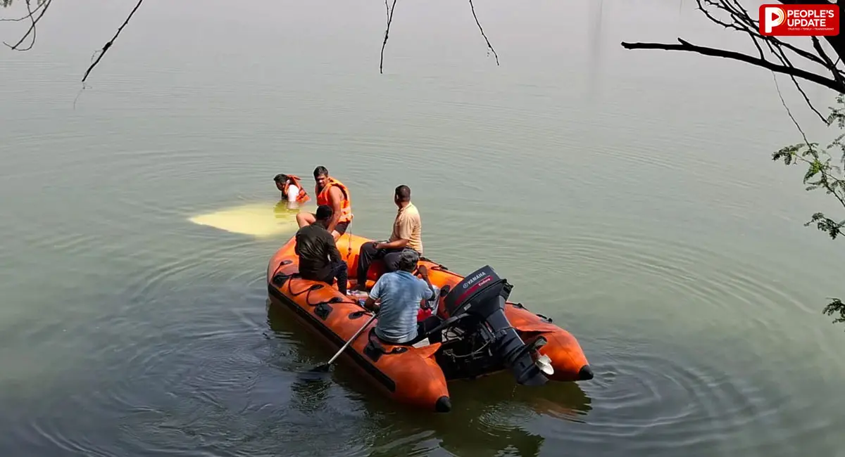 सिंगरौली में 40 फीट नीचे नदी में गिरी बोलेरो, पांच लोगों का रेस्क्यू; बड़ा हादसा टला