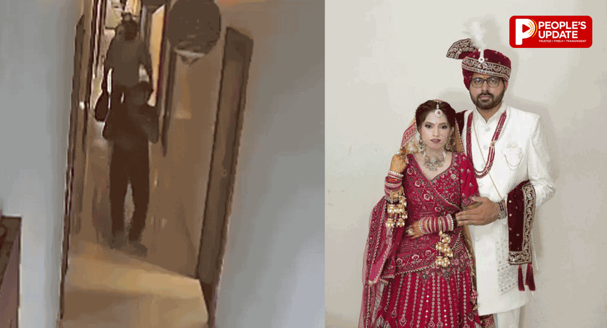होटल के कमरे में घुसते ही जमीन पर गिरी नवविवाहिता, CCTV में कैद हुई घटना; पति पर हत्या का आरोप!