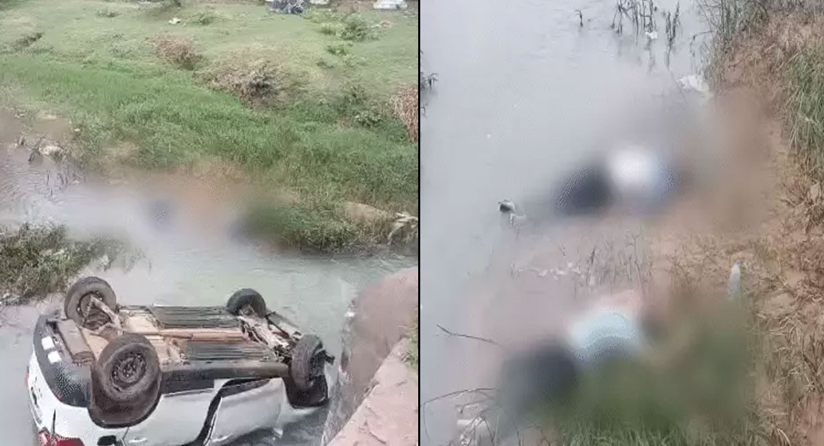गरियाबंद में नाले में गिरी कार, BJP युवा मोर्चा नेता समेत 2 की मौत, ड्राइवर को आई झपकी; भूतेश्वरनाथ दर्शन जा रहे थे
