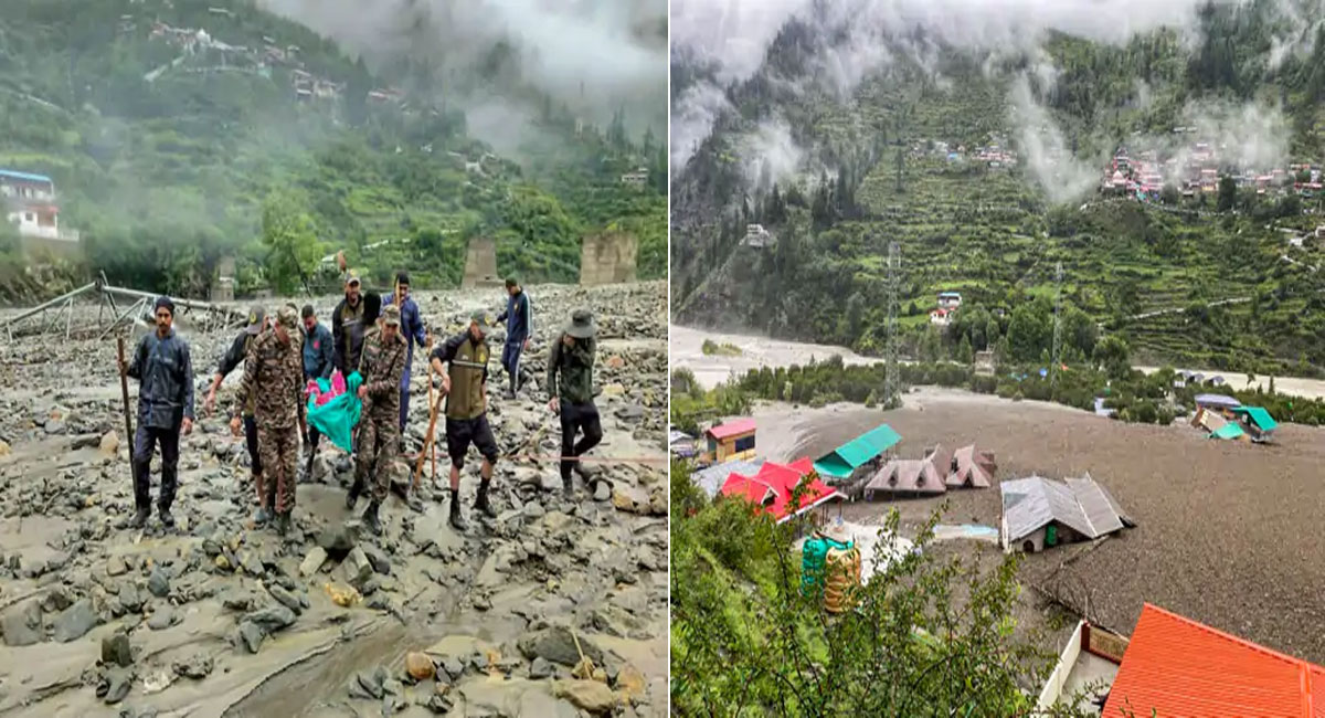 उत्तराखंड के धराली में तबाही : मलबे में दफन है गांव, न सड़क बची न बाजार; अब तक 5 की मौत, कई लापता