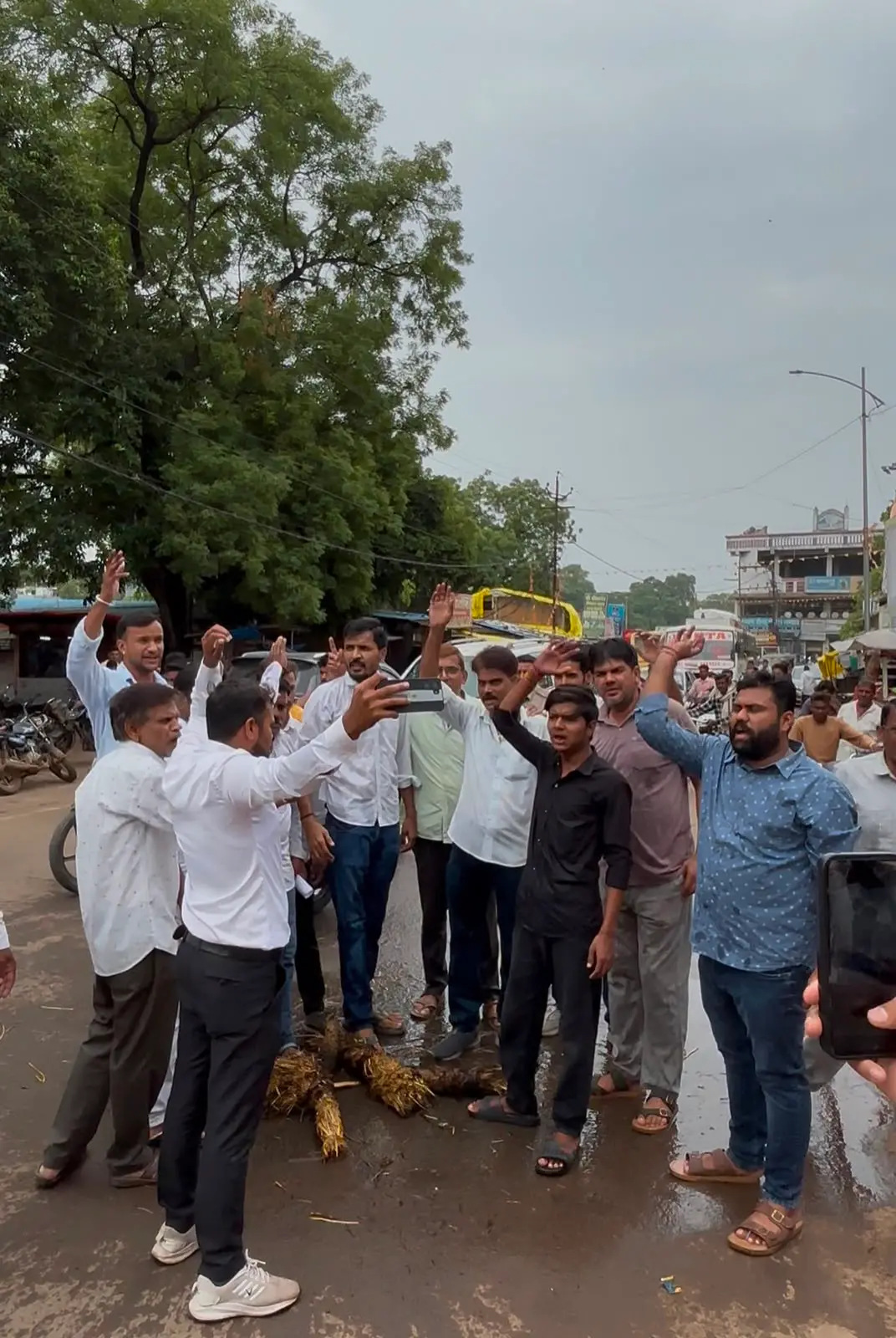 किसान कांग्रेस ने किया प्रदर्शन, शत-प्रतिशत मूंग खरीदी की मांग