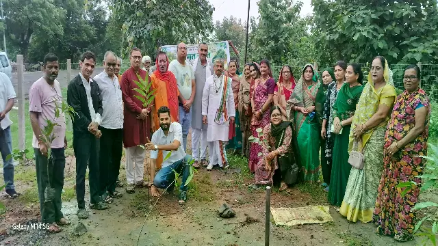 सोहागपुर में अमृत महाअभियान के तहत सर्व ब्राह्मण समाज ने रोपे 65 पौधे, महिलाओं की रही सहभागिता